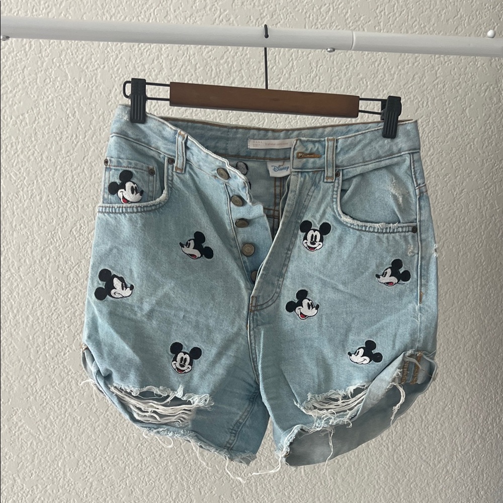 Disney Mickey for Zara Denim Shorts